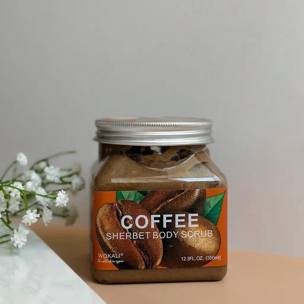 Wokali Coffee Sherbet Body Scrub – Exfoliating & Nourishing Body Care