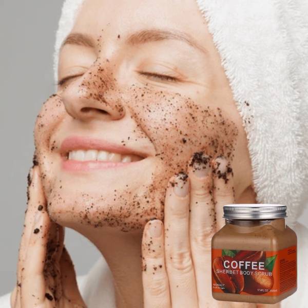 Wokali Coffee Sherbet Body Scrub – Exfoliating & Nourishing Body Care