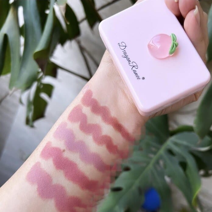 5 Pcs Dragon Ranee Peach Mini Lipstick Set