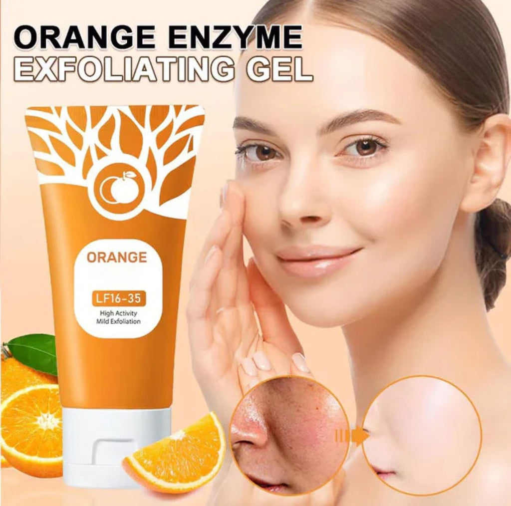 Orange Enzyme Exfoliating Gel – Brightening Facial Scrub for Smooth, Radiant Skin