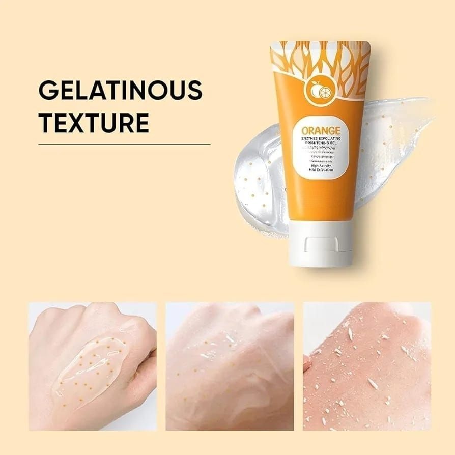 Orange Enzyme Exfoliating Gel – Brightening Facial Scrub for Smooth, Radiant Skin