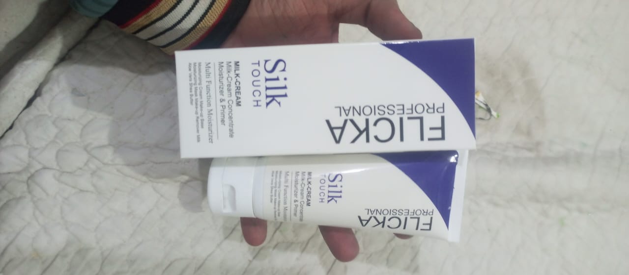 Flicka Silk Touch Milk Cream | 3-in-1 Moisturizer, Primer & Makeup Remover