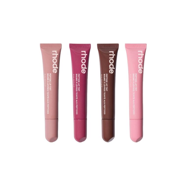 Rhode Peptide Lip Tint Set Pack of 4 – Espresso, Ribbon, Salty Tan & Peach Pit