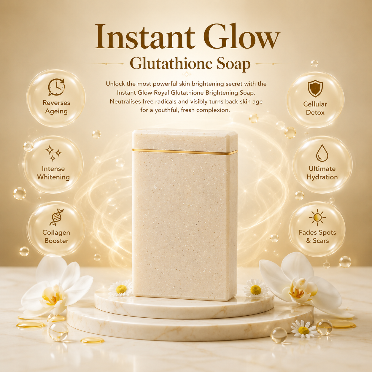 Royal Glutathione Brightening Soap
