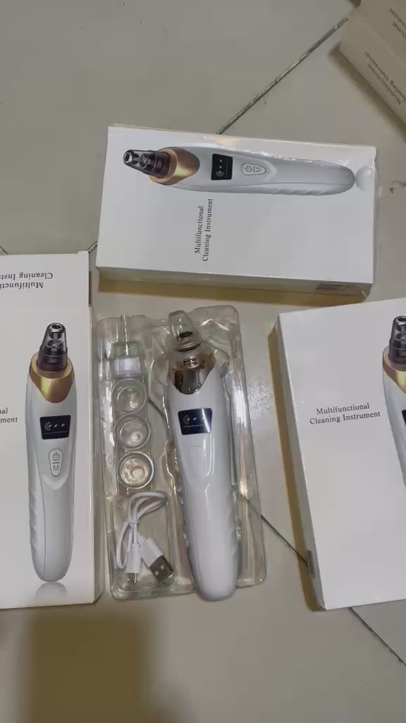 Electric Blackhead Remover – 4-in-1 Pore Cleaner & Facial Vacuum