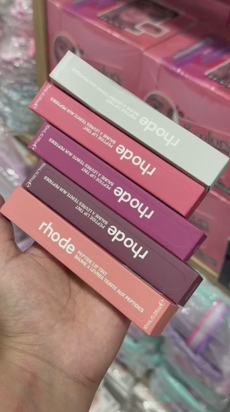 Rhode Peptide Lip Tint Set Pack of 4 – Espresso, Ribbon, Salty Tan & Peach Pit